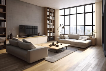 living room aesthetics Made with Generative AI