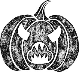 pumpkin head17 stamp clipart  for halloween party celebration and decoration