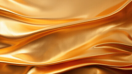 Obraz premium Elegant luxury gold silk satin background - Golden shiny background banner pattern