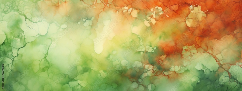 Poster abstract colorful green red complementary color art painting illustration texture - watercolor swirl