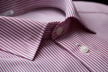 Generative AI the texture and collar of a checkered shirt