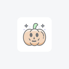 Scary Hallow Pumpkin Awesome Filled Icon