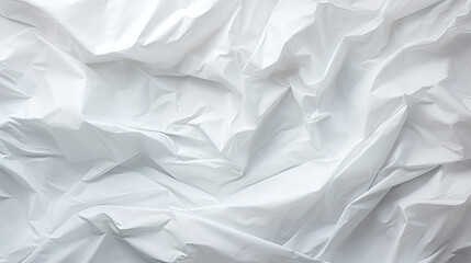 White bright crumpled paper texture background banner