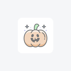 Scary Hallow Pumpkin Awesome Filled Icon