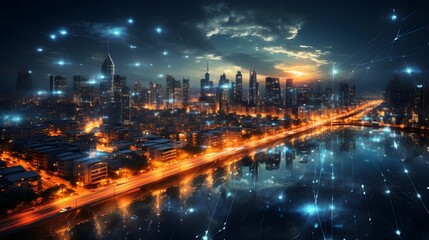 Fototapeta na wymiar Unleashing the Power of 5G: Revolutionizing Smart Cities with IoT Technology