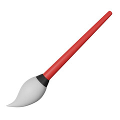 paint brush 3d icon illustration
