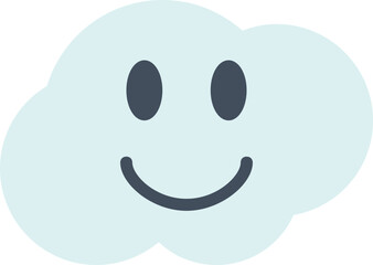 Cloud flat icon. Weather icon simple style.