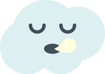 Cloud flat icon. Weather icon simple style.