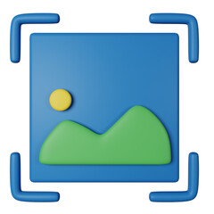 picture 3d icon illustration