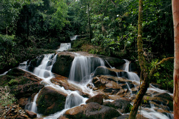 river with beautiful waterfalls