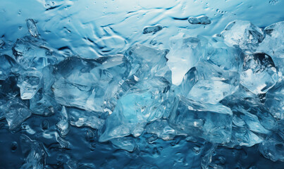 Background texture of frozen fresh water.Natural ice.
