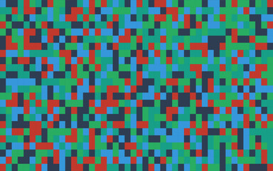 Abstract pixel pattern with vibrant colors and geometric shapes. Modern, minimalistic design for versatile use in various creative projects.Trendy and eye-catching, perfect for digital art, background