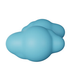 cloud 3d icon illustration