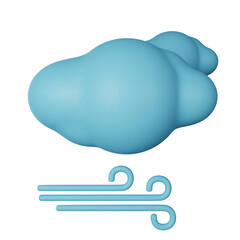 windy 3d icon illustration