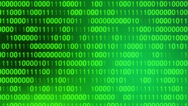 4K BINARY MOVING HORIZONTAL BG CODING PROGRAMMING BG HACKER SCREEN SCIFI MOVIE BG ANIMATION. FLOWING DATA NETWORK MATRIX DATA 0 1 HITECH ARTIFICIAL INTELLIGENCE AND MACHINE LEARNING BG. TECHNO SCREEN.