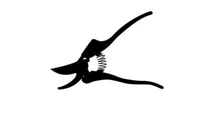 garden secateur, Garden pruner, silhouette