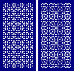 Simple Vector Pattern for Laser Cutting, Decoration, and Ornament. Metal design, wood carving, vector