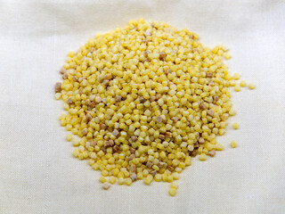 the fregola, a typical Sardinian semolina pasta