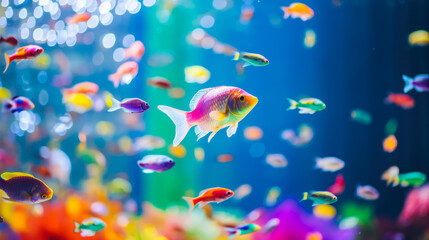 Naklejka premium Fish in aquarium