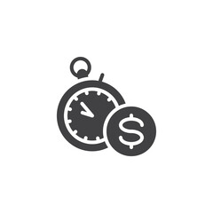 Time is money vector icon