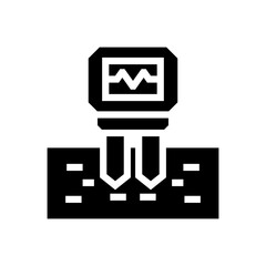 soil moisture sensor glyph icon