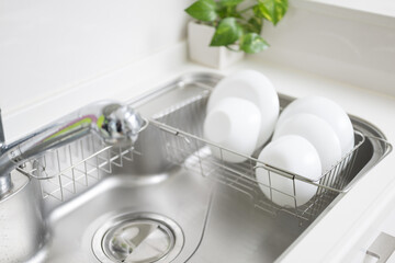 綺麗な台所のシンク　お掃除でピカピカ	