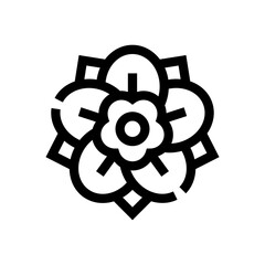 flower line icon