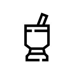 mortar line icon