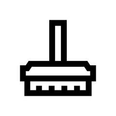 broom line icon