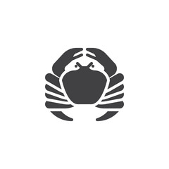 Crab seafood vector icon