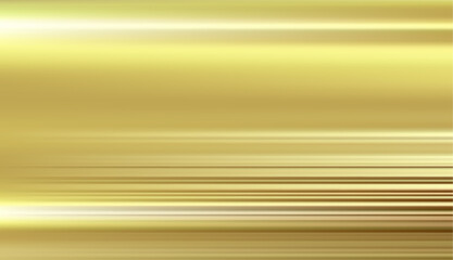 Abstract gold defocused horizontal background with horizontal smooth blurred lines. Vector eps