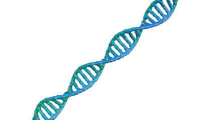 DNA molecule ed icon rendering isolated