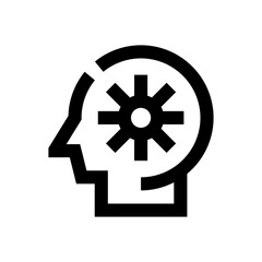 Obraz premium mind line icon