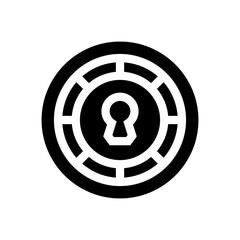 keyhole glyph icon