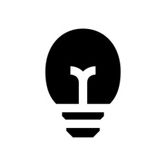light bulb glyph icon