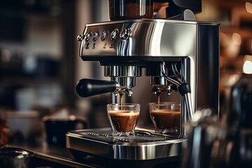 Espresso Machine in a Bar