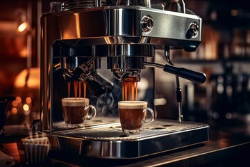 Espresso Machine in a Bar