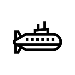 Obraz premium submarine line icon