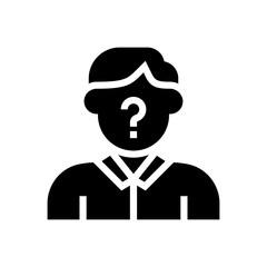 anonymous man glyph icon
