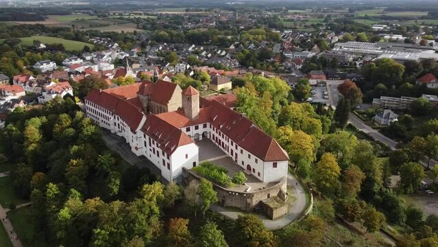Iburg castle, city center, old germany
