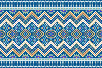 Ikat seamless pattern background. Traditional pattern. Ikat Aztec tribute. Seamless fabric pattern, bedsheet, table cover sheet, bag design.