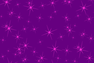 Abstract pastel violet background with randomly scattered shiny violet stars	