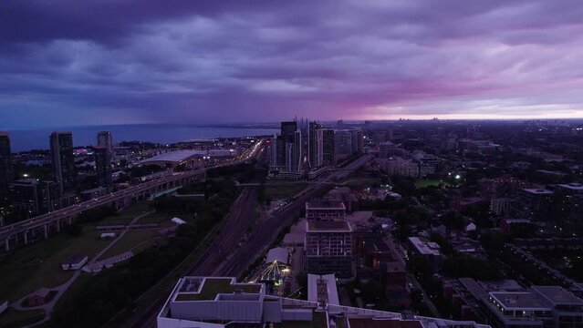 Toronto's Highway, Canada, Ontario Drone Video 4K Slow Motion #TouristDestination #Banks #Business Captured by Anthony Saleh