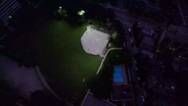 Baseball game at Stanley Park, Canada, Ontario Drone Video 4K Slow Motion #TouristDestination #Banks #Business Captured by Anthony Saleh