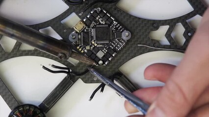 Drone manufactures, chips, solders, repairs, mechanic and motherboard. chipset chip made