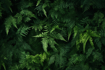 Fototapeta na wymiar fern in the forest Generative Ai