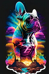 Powerful French Bulldog in Color