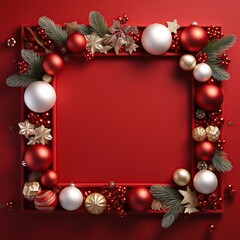 Illustration of Christmas background, AI Generated