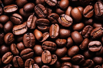 Coffee beans background