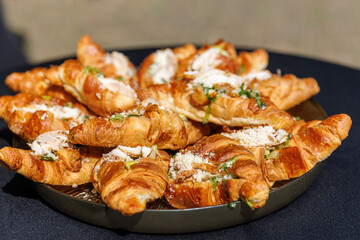 Croissant with Chicken Filling.